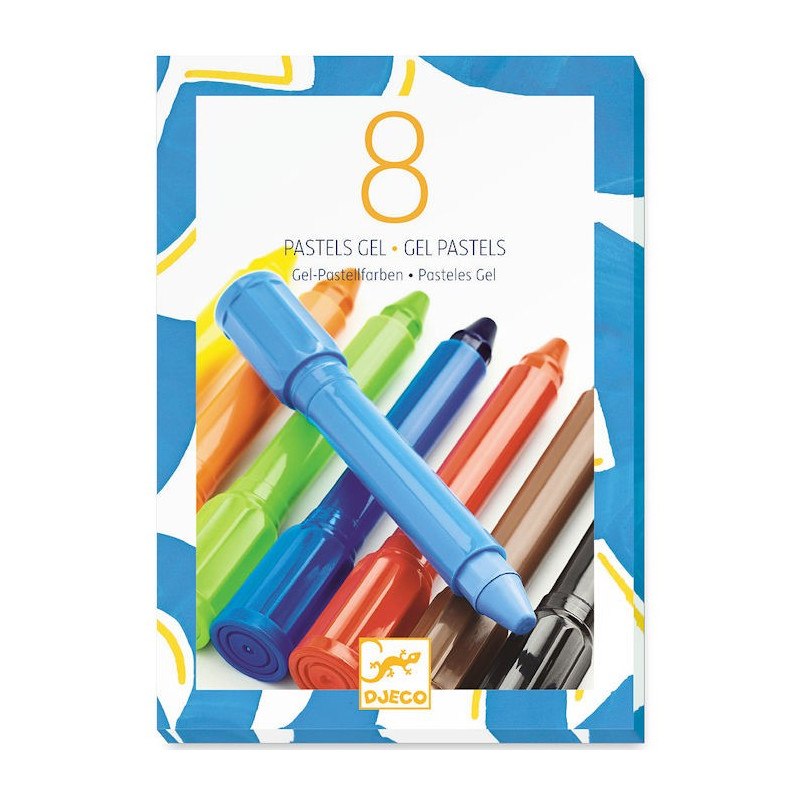 6 tubes de peinture à doigts pour enfant DJECO 8860