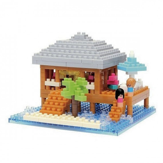 Bungalow de vacances à Tahiti nanoblock