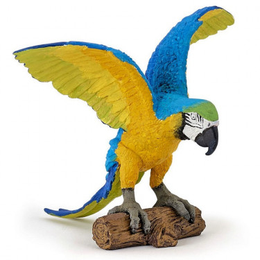 Perroquet ara bleu, figurine PAPO 50235