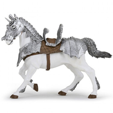 Cheval en armure, figurine PAPO 39799