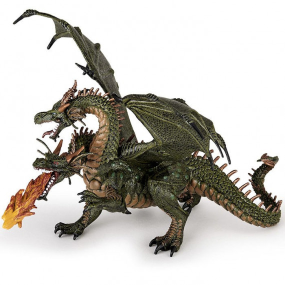 Dragon à deux têtes, figurine PAPO 36019