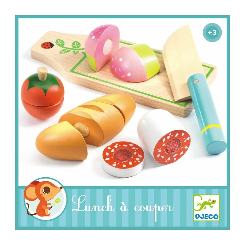 Lunch à couper, jouet en bois DJECO 6529