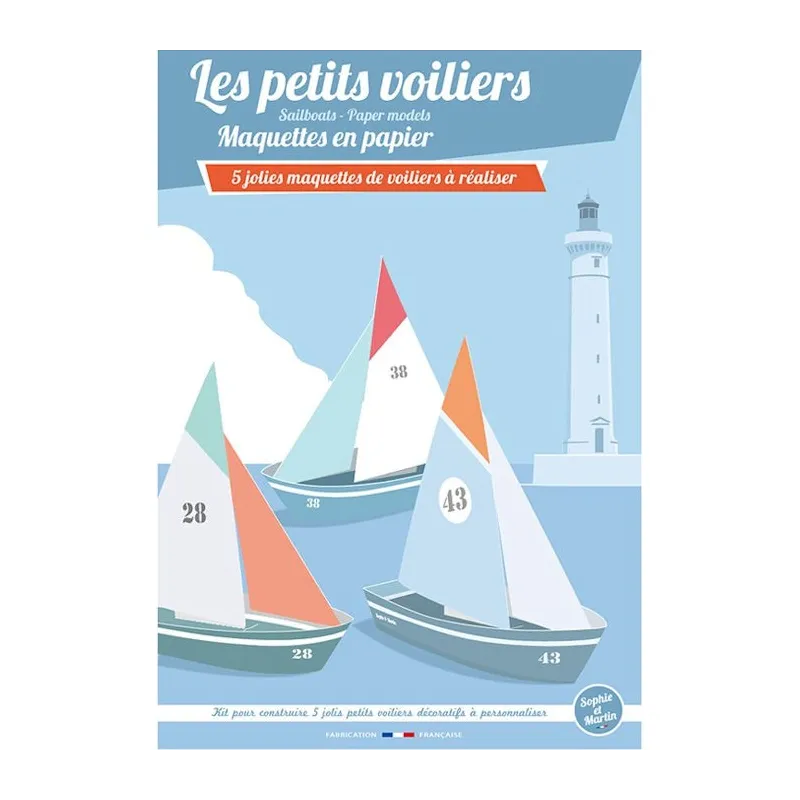 Les petits voiliers, maquettes en papier 'Sophie et Martin'