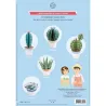 Les petits cactus, maquettes en papier 'Sophie et Martin'