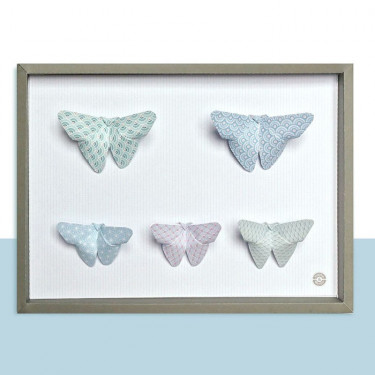 Les beaux papillons, maquettes en papier 'Sophie et Martin'