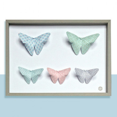 Les beaux papillons, maquettes en papier 'Sophie et Martin'