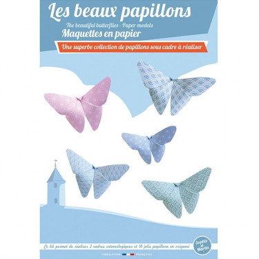 Les beaux papillons, maquettes en papier 'Sophie et Martin'