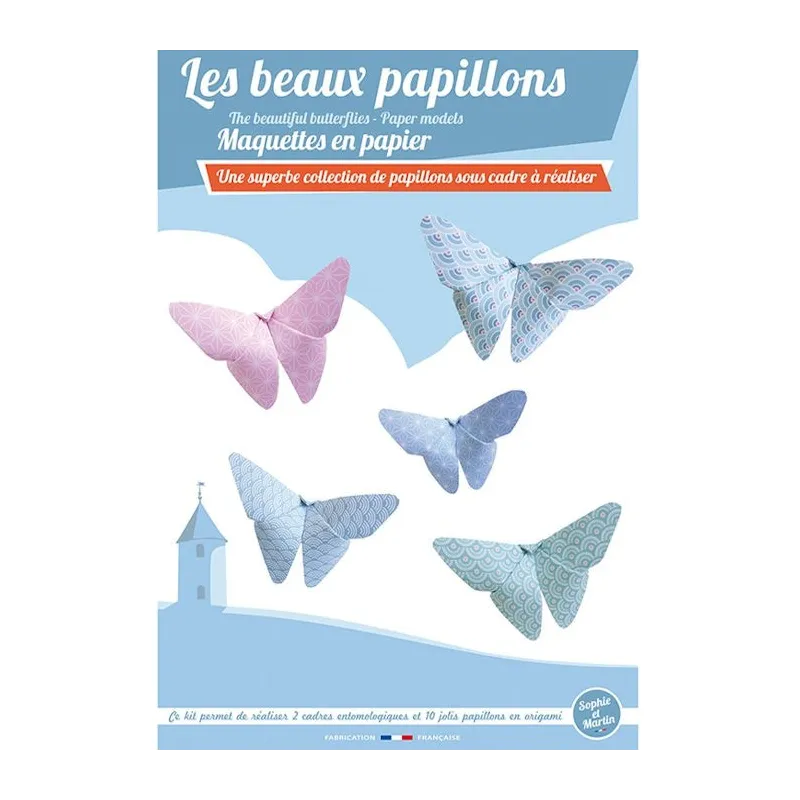 Les beaux papillons, maquettes en papier 'Sophie et Martin'
