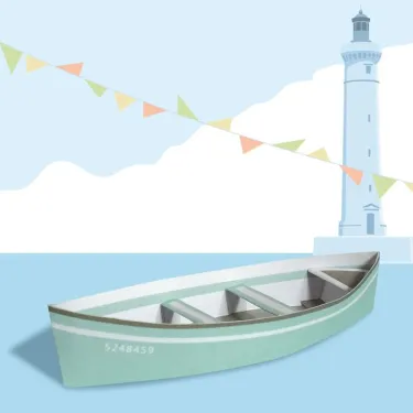 Les barques de France, maquettes en papier 'Sophie et Martin'