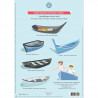 Les barques de France, maquettes en papier 'Sophie et Martin'