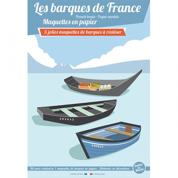 Les barques de France, maquettes en papier 'Sophie et Martin'