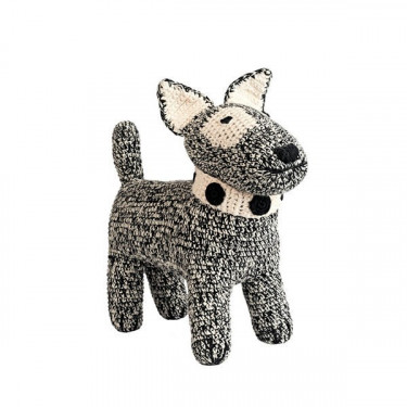 Peluche chien terrier en crochet anne-claire petit