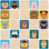 Jeu de mémory 'Tel maître, tel animal' Pirouette Cacahouète