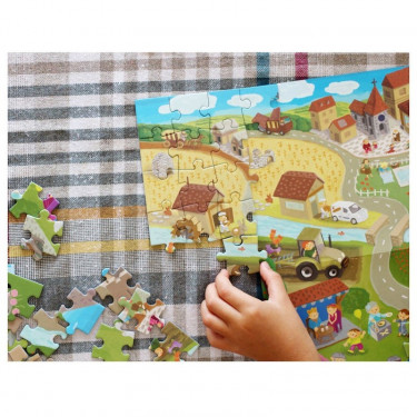 Puzzle à remonter le temps 'Moyen-Age' Pirouette Cacahouète