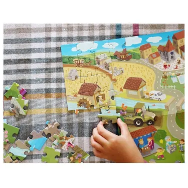 Puzzle à remonter le temps 'Moyen-Age' Pirouette Cacahouète