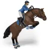 Cheval de saut d'obstacles et sa cavalière PAPO 51560