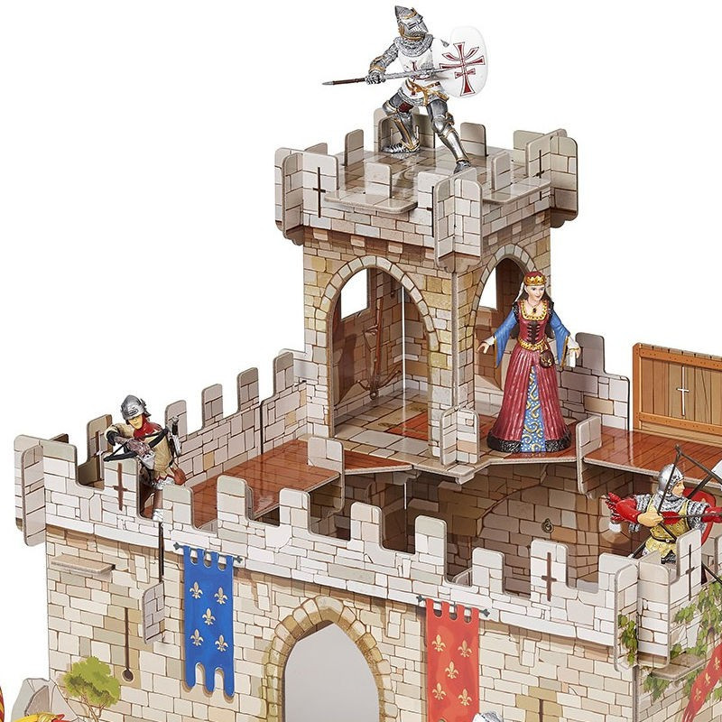 Chateau fort en bois PAPO et château Arty Toys DJECO - Jouets et Merveilles