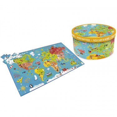 Puzzle Carte Du Monde 100 Pcs Haba 302003