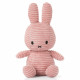 Peluche Miffy en velours côtelé rose 24cm