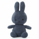 Peluche Miffy en velours côtelé bleu nuit 24cm