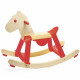 Cheval à bascule en bois avec arceau amovible DJECO 202 'Red Rock'it !'