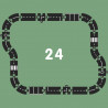 Circuit de route flexible Waytoplay, coffret Autoroute 24 pièces