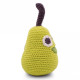 Hochet poire en crochet "The veggy toys", coton bio