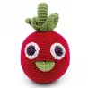Hochet tomate en crochet "The veggy toys", coton bio