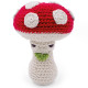 Hochet champignon en crochet "The veggy toys", coton bio