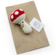 Hochet champignon en crochet "The veggy toys", coton bio