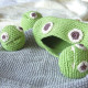 Hochet petits pois en crochet "The veggy toys", coton bio