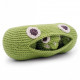 Hochet petits pois en crochet "The veggy toys", coton bio