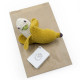 Hochet banane en crochet "The veggy toys", coton bio