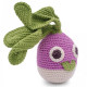 Hochet navet en crochet "The veggy toys", coton bio