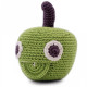 Hochet pomme en crochet "The veggy toys", coton bio