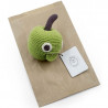 Hochet pomme en crochet "The veggy toys", coton bio