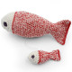 Boîte à musique poissons en crochet "The veggy toys", coton bio