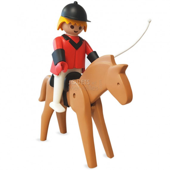 Le cavalier et son cheval Playmobil Collectoys Plastoy