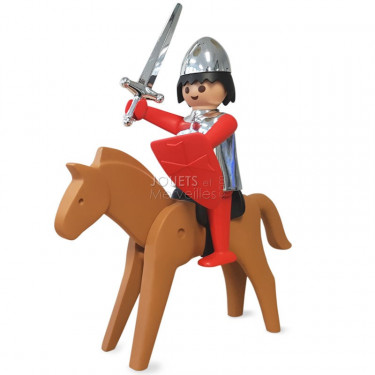 Le chevalier et son cheval Playmobil Collectoys Plastoy