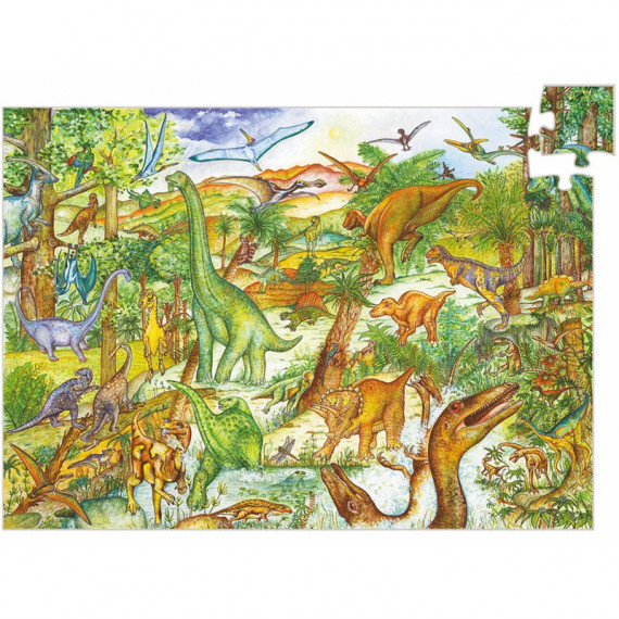 Puzzle observation 'Dinosaures' 100 pcs DJECO 7424