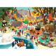 Puzzle Une journée au zoo 48 pcs CROCODILE CREEK