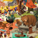 Puzzle Une journée au zoo 48 pcs CROCODILE CREEK