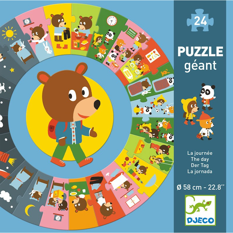 Puzzle Géant Honoré & ses amis - 6 puzzles enfant 3 ans - Djeco