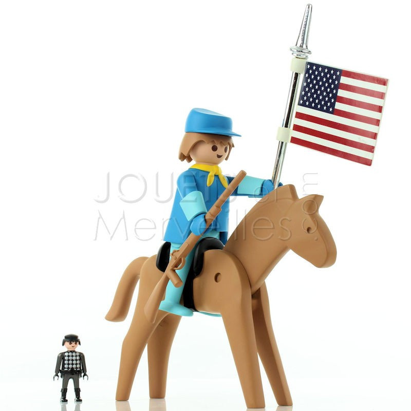 Figurine de collection Plastoy Playmobil le cavalier américain 00212 2017