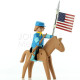 Le cavalier américain et son cheval Playmobil Collectoys Plastoy