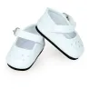 Chaussures blanches à bride pour poupées de 34 cm Petitcollin