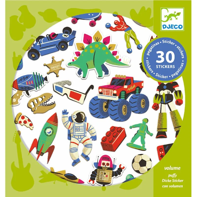 Stickers en volume 'Retro toys' DJECO 9263