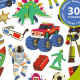 Stickers en volume 'Retro toys' DJECO 9263