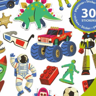 Stickers en volume 'Retro toys' DJECO 9263