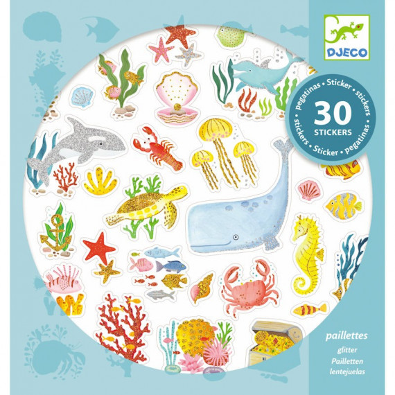 Stickers paillettes 'Aqua dream' DJECO 9261